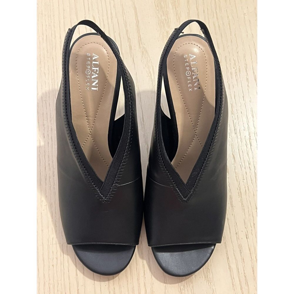 Alfani Womens Ceal Faux‎ Leather Dressy Slingback Sandals Shoes 9.5 BHFO 4968